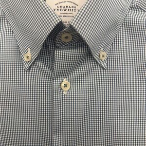 NWOT Charles Trywhitt Gingham Dress Shirt